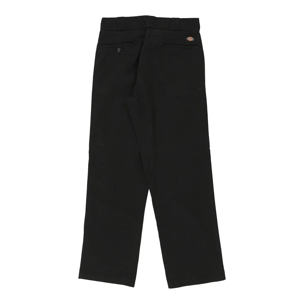 874 Dickies Trousers - 32W 29L Black Cotton Blend