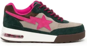 A BATHING APE side star-patch low-top sneakers Green