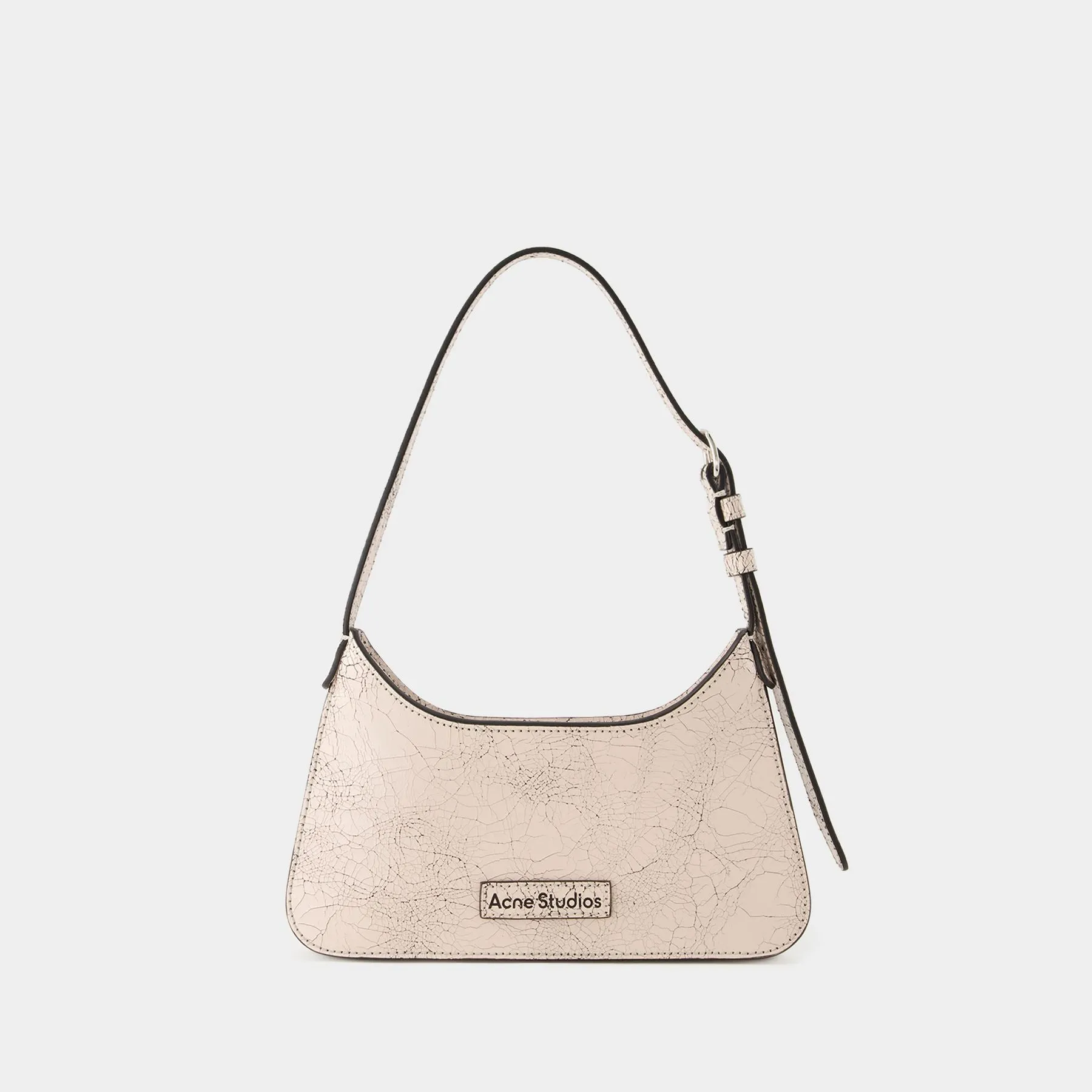 Acne Studios  Platt Micro Crackle Hobo Bag - Acne Studios - Leather - Pastel Pink