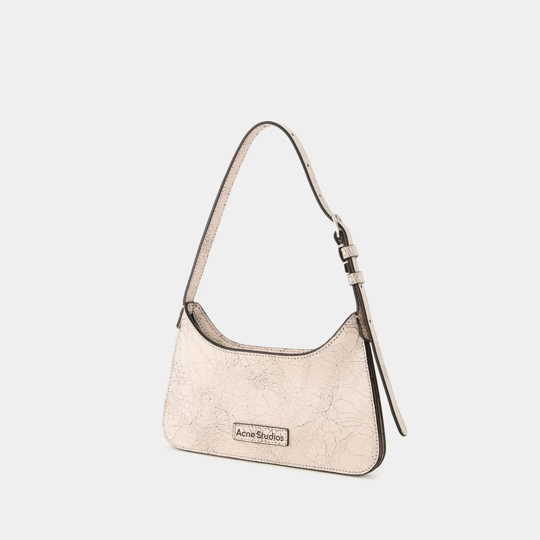 Acne Studios  Platt Micro Crackle Hobo Bag - Acne Studios - Leather - Pastel Pink