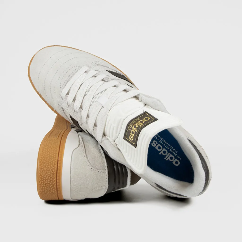 Adidas Skateboarding - Busenitz Shoes - Crystal White / Shadow Olive / Gum 3