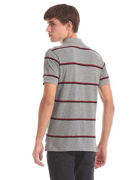 Aeropostale Regular Fit Heathered Polo Shirt