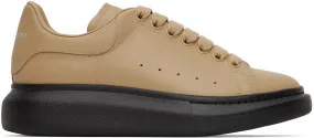 Alexander McQueen Beige & Black Oversized Sneakers