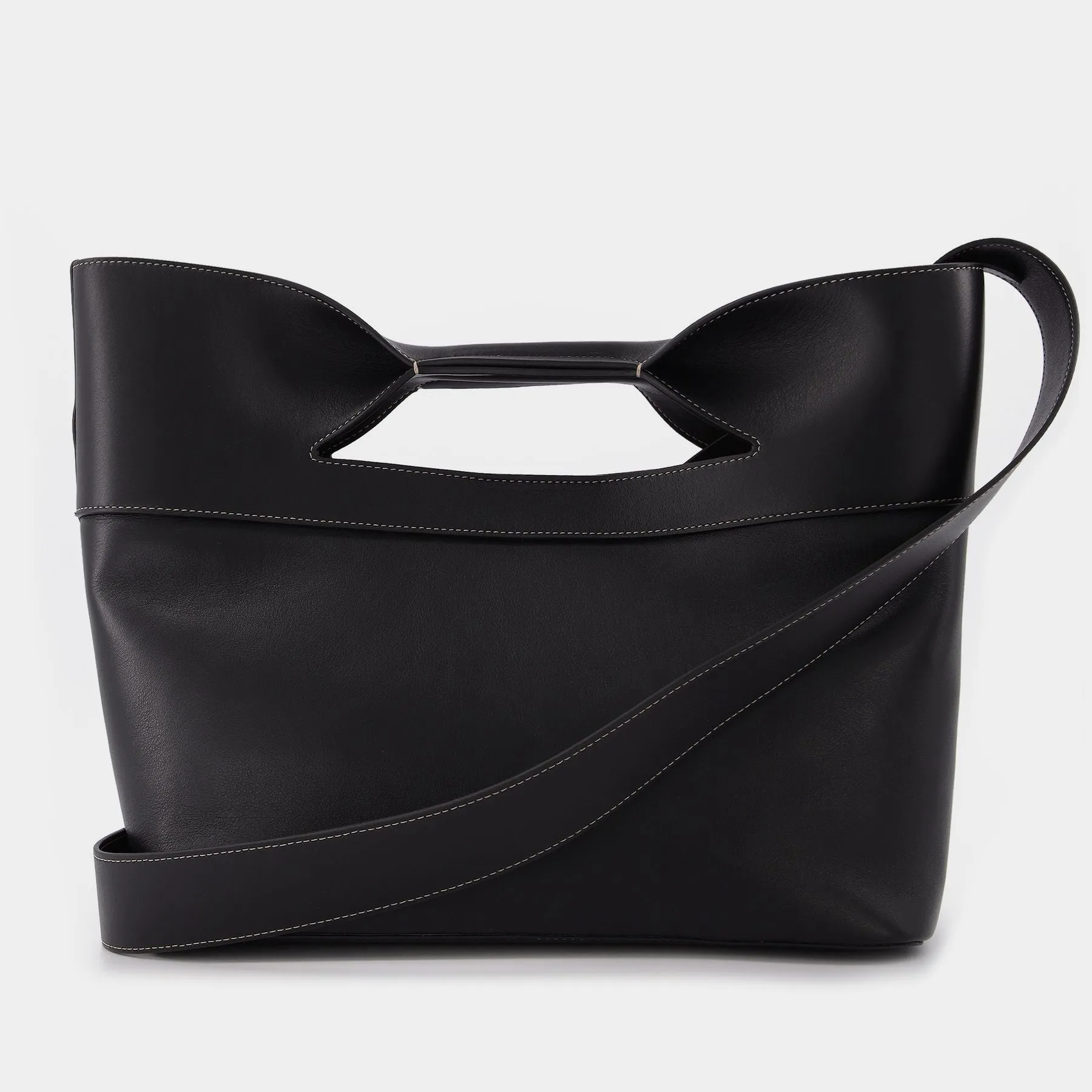 Alexander McQueen  The Bow Small Bag in Black Leather