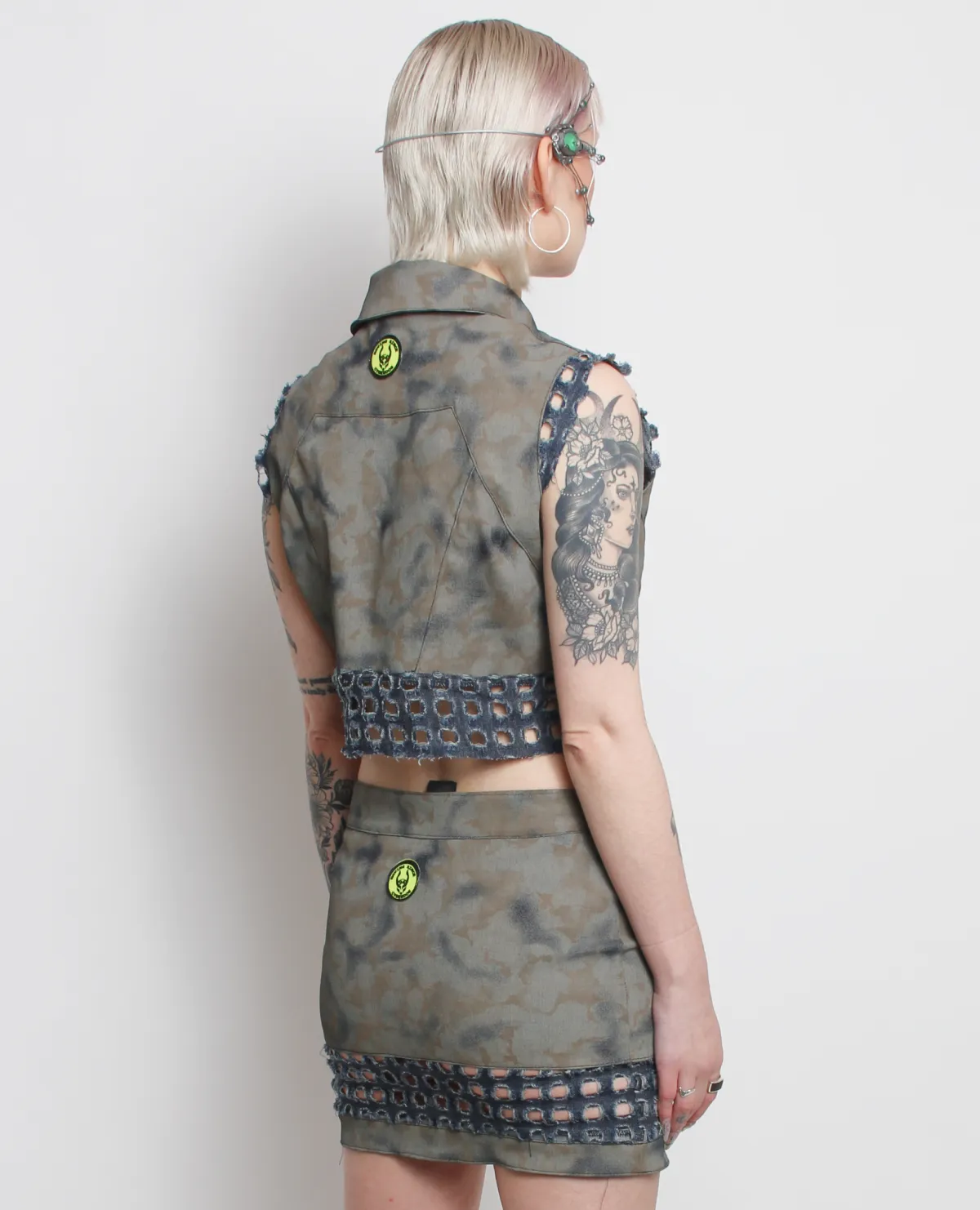 APOCALYPTIC WAISTCOAT OLIVE CAMOUFLAGE V2