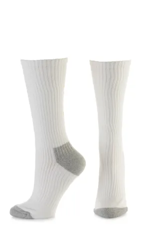 Ariat Men's White and Grey Mid Calf 3Pk Boot Socks (X-Large)