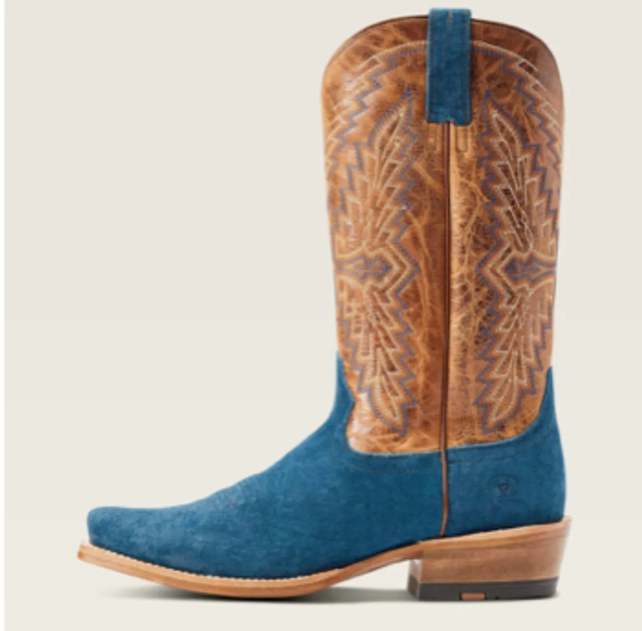 Ariat Men's Futurity Showman Stone Blue Roughout Boot