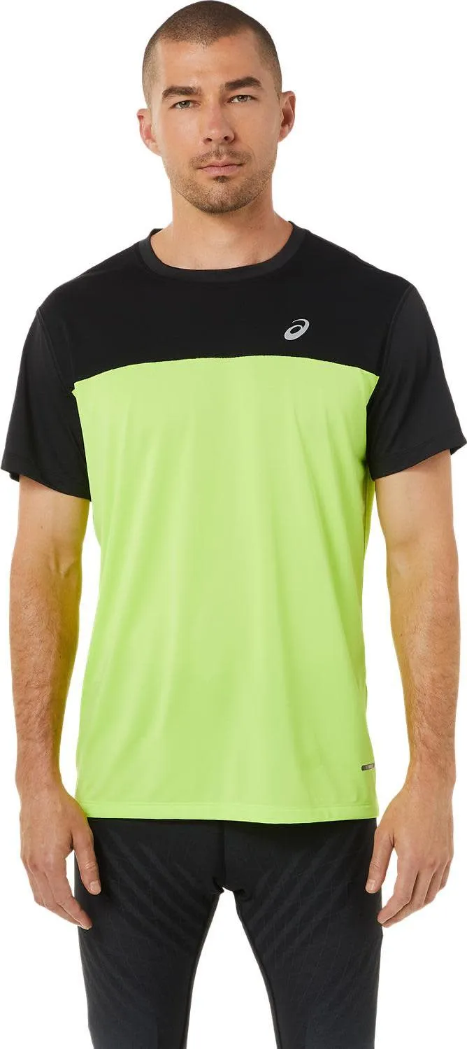 Asics Men's Race SS Top Performance Black/Hazard Green | Buy Asics Men's Race SS Top Performance Black/Hazard Green he