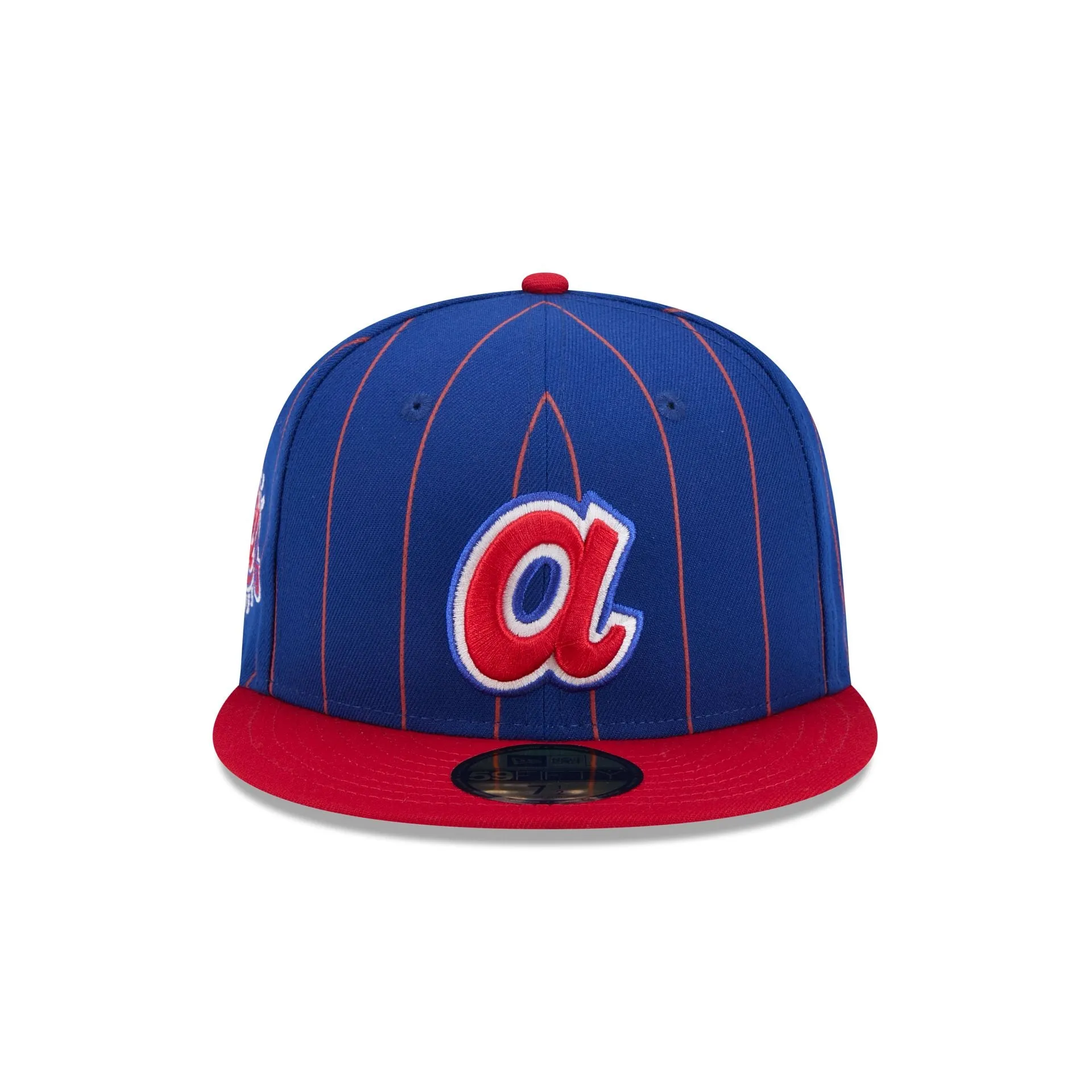 Atlanta Braves Throwback Pinstripe 59FIFTY Fitted Hat