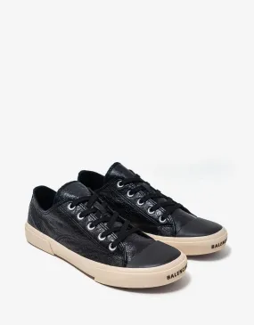 Balenciaga Black Paris Low Top Trainers