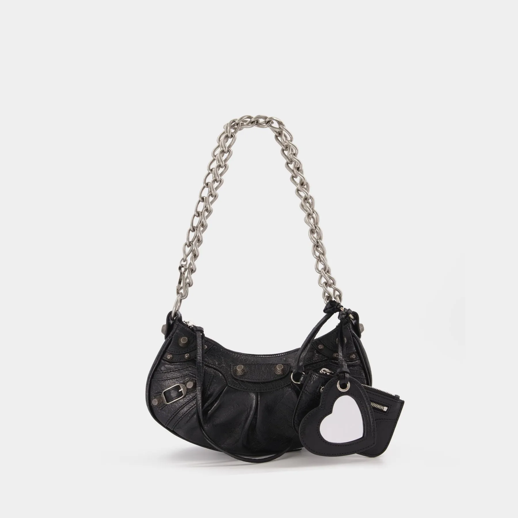 Balenciaga  Le Cagole XS Bag in Black Lambs Leather