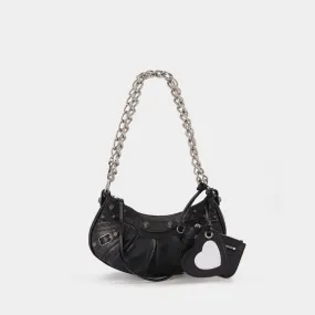 Balenciaga  Le Cagole XS Bag in Black Lambs Leather