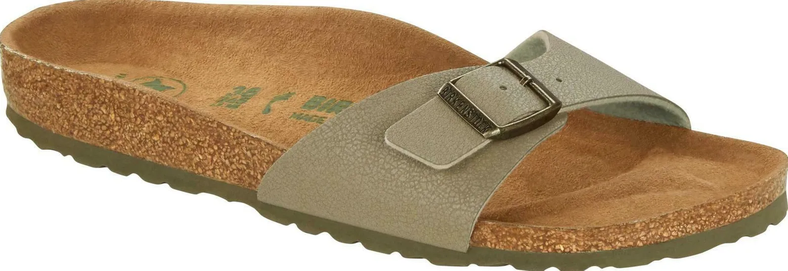 Birkenstock Madrid Sandals Narrow faded khaki Birko-Flor Vegan