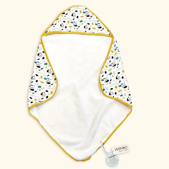 Bloom Reversible Baby Hooded Towel (Organic Cotton)