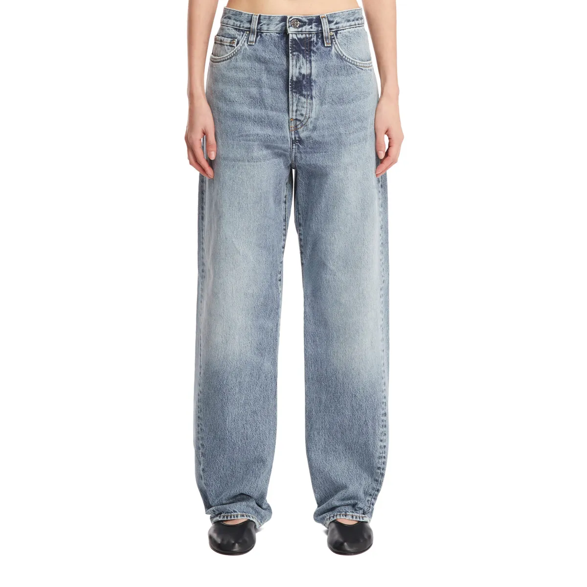 Blue Twisted Seam Jeans