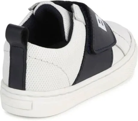 BOSS Kidswear logo-strap sneakers White