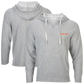 Boxercraft Boise State Broncos Women's Heather Gray Baja Fleece V-Neck Pullover Hoodie