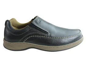 Bradok Mens Classic Slip On Comfortable Leather Shoes Made In Brazil