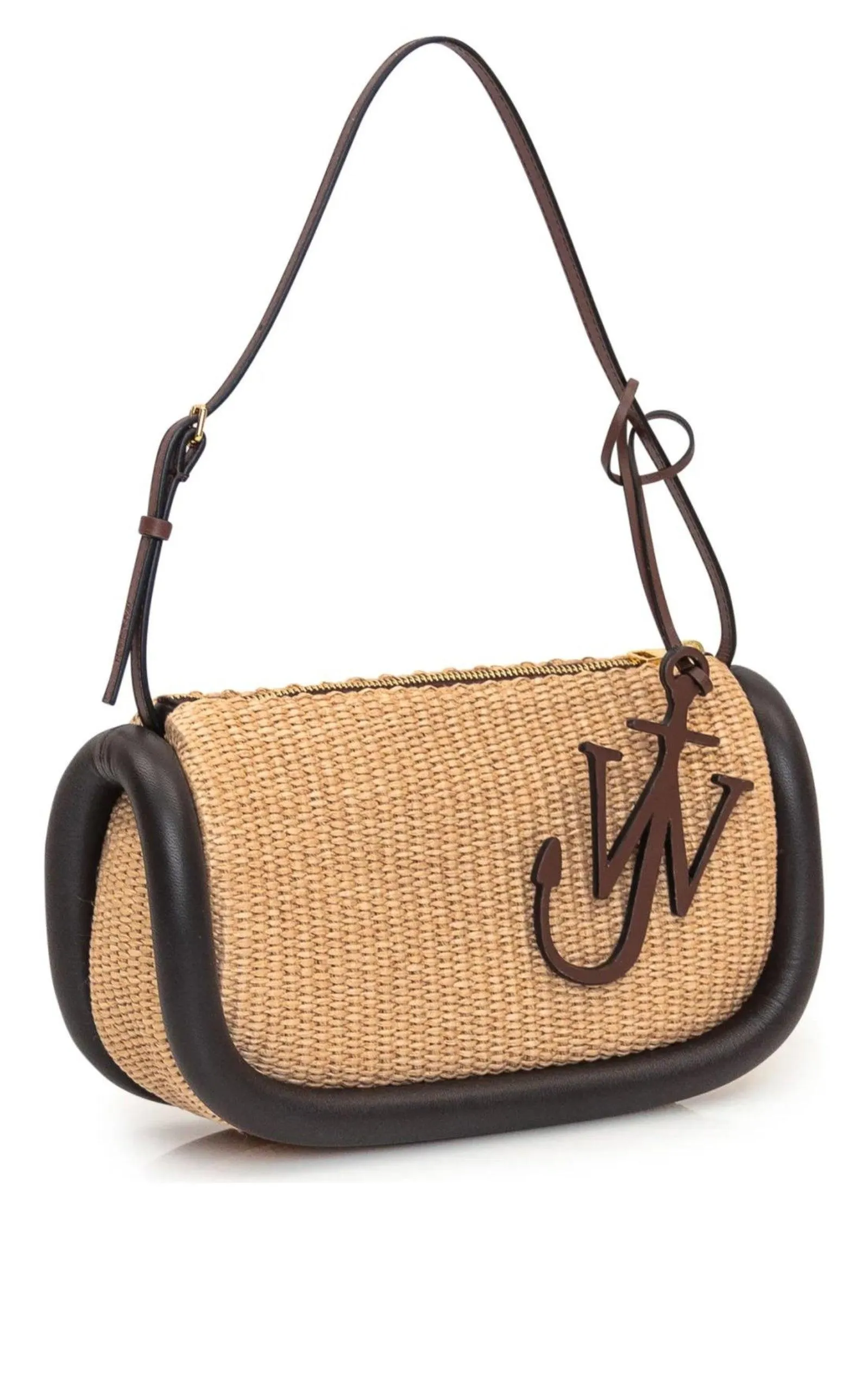 Bumper Small Raffia Shoulder Bag