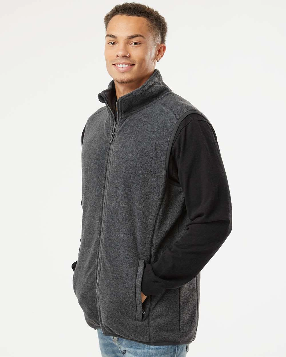 Burnside Clothing 3012 Polar Fleece Vest SKU: 3012