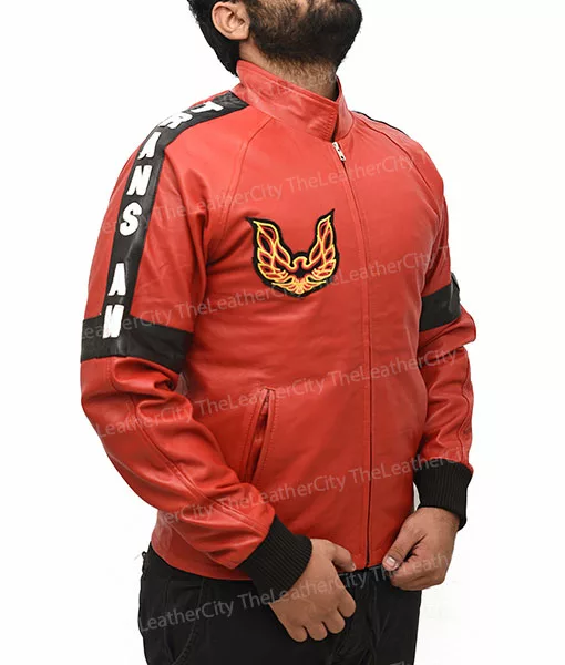 Burt Reynolds Smokey And The Bandit Trans Am Red Leather Jacket - TLC