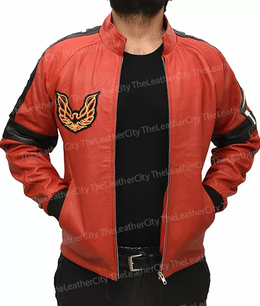 Burt Reynolds Smokey And The Bandit Trans Am Red Leather Jacket - TLC