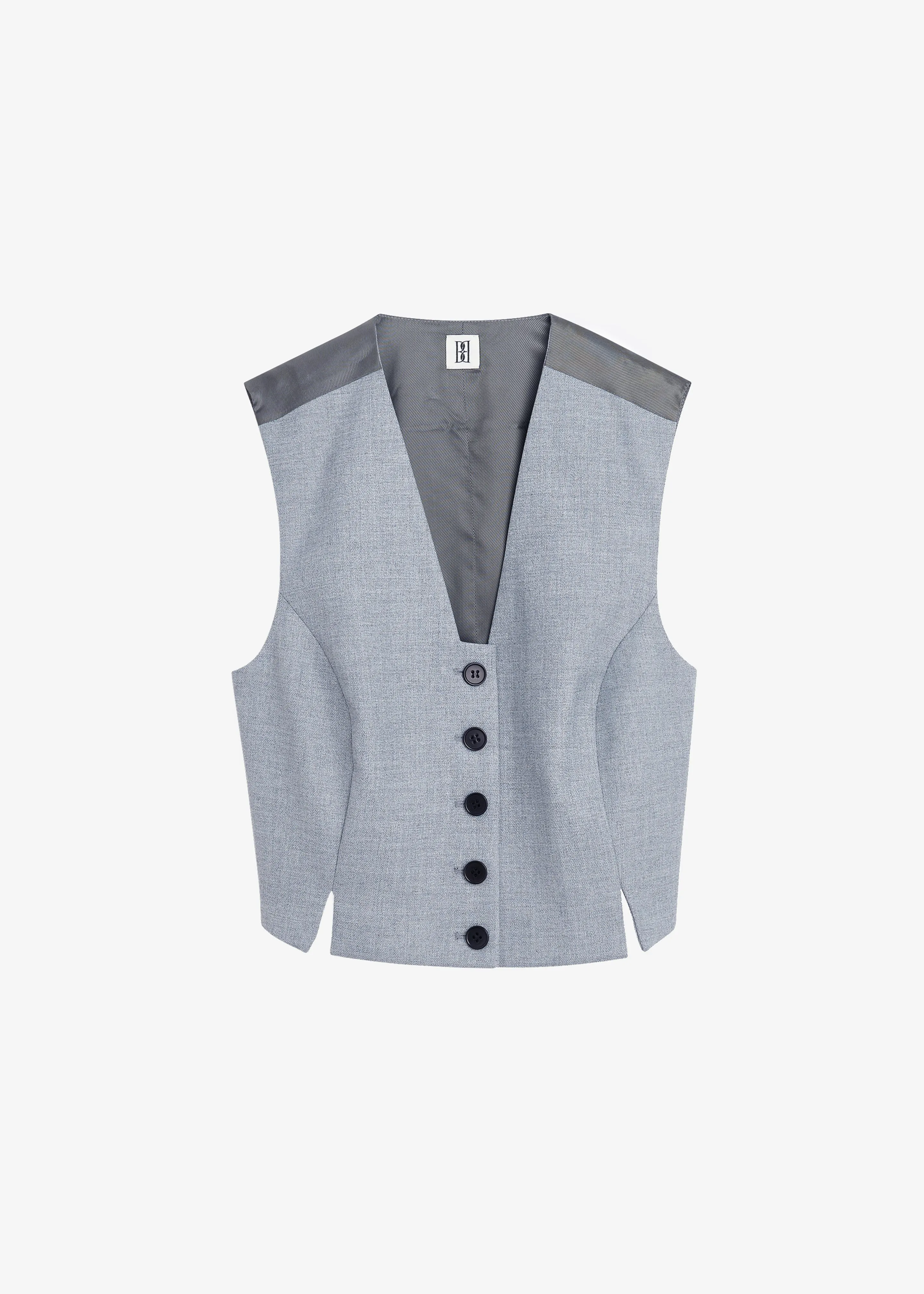 By Malene Birger Bettas Waistcoat - Grey Melange