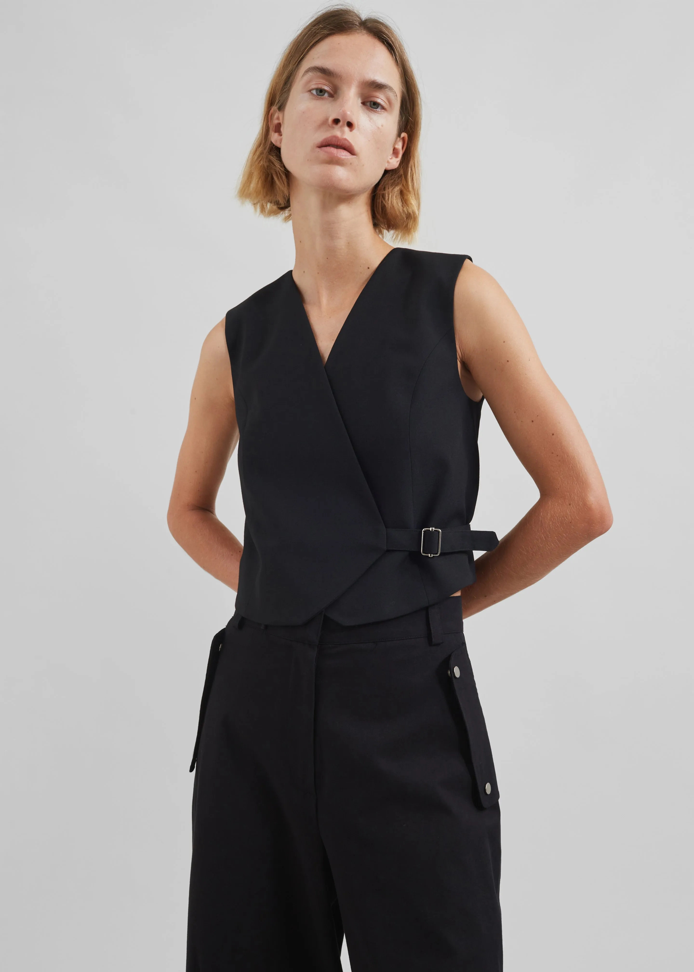 By Malene Birger Talime Waistcoat - Black