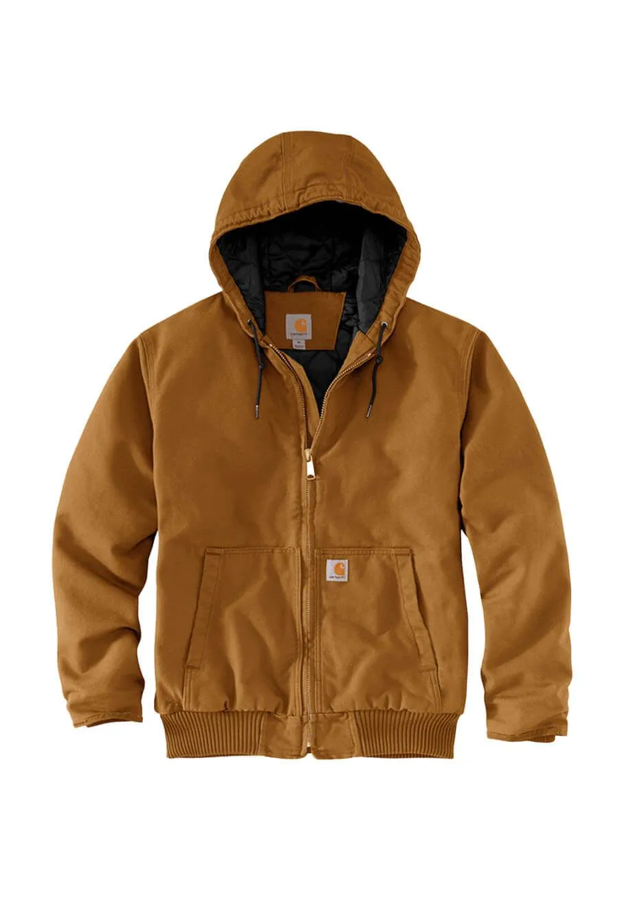 Carhartt Work Jacket Duck Active Hooded 104050 - Brown