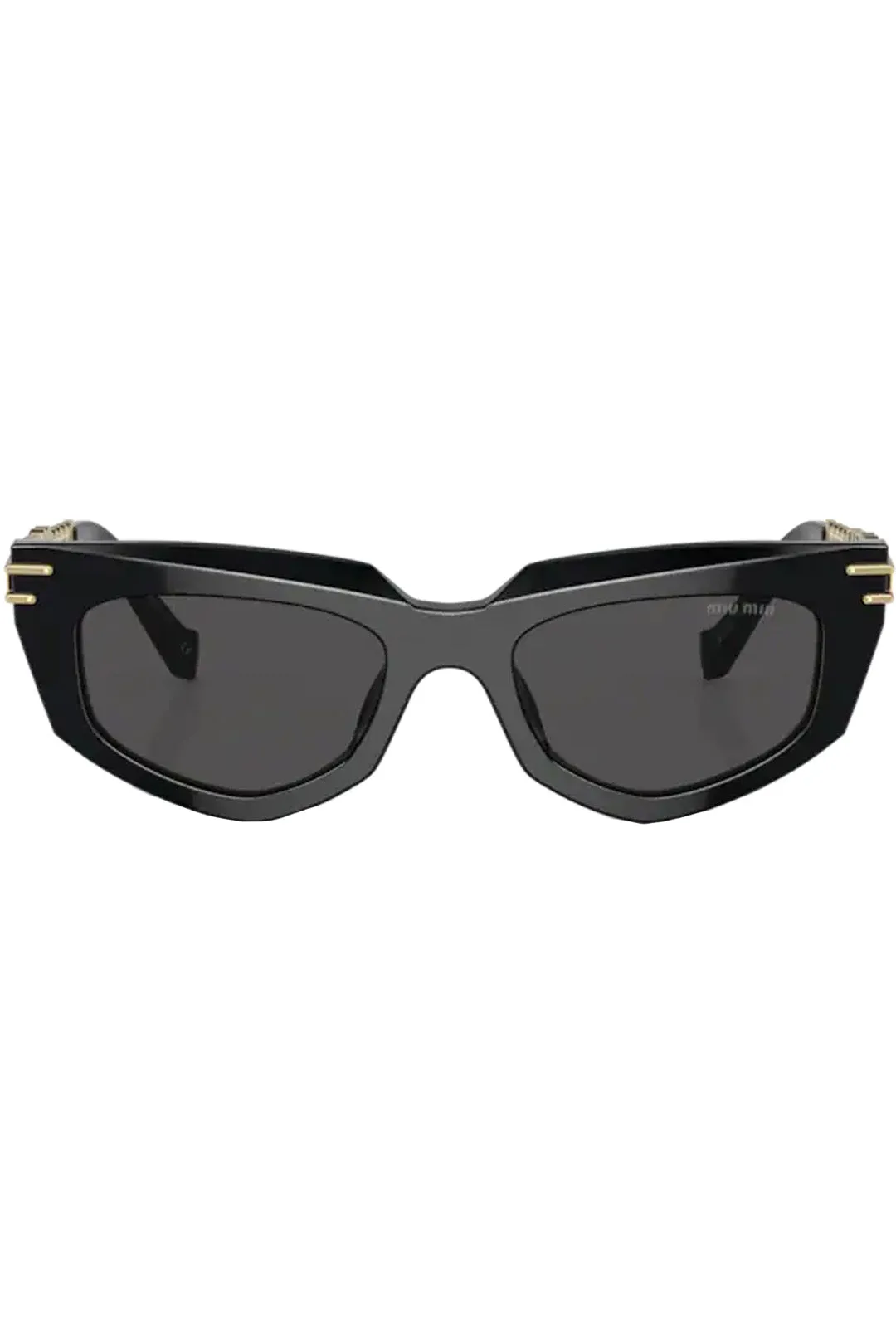 Cat-Eye Metal-Temple Sunglasses