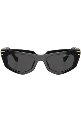 Cat-Eye Metal-Temple Sunglasses