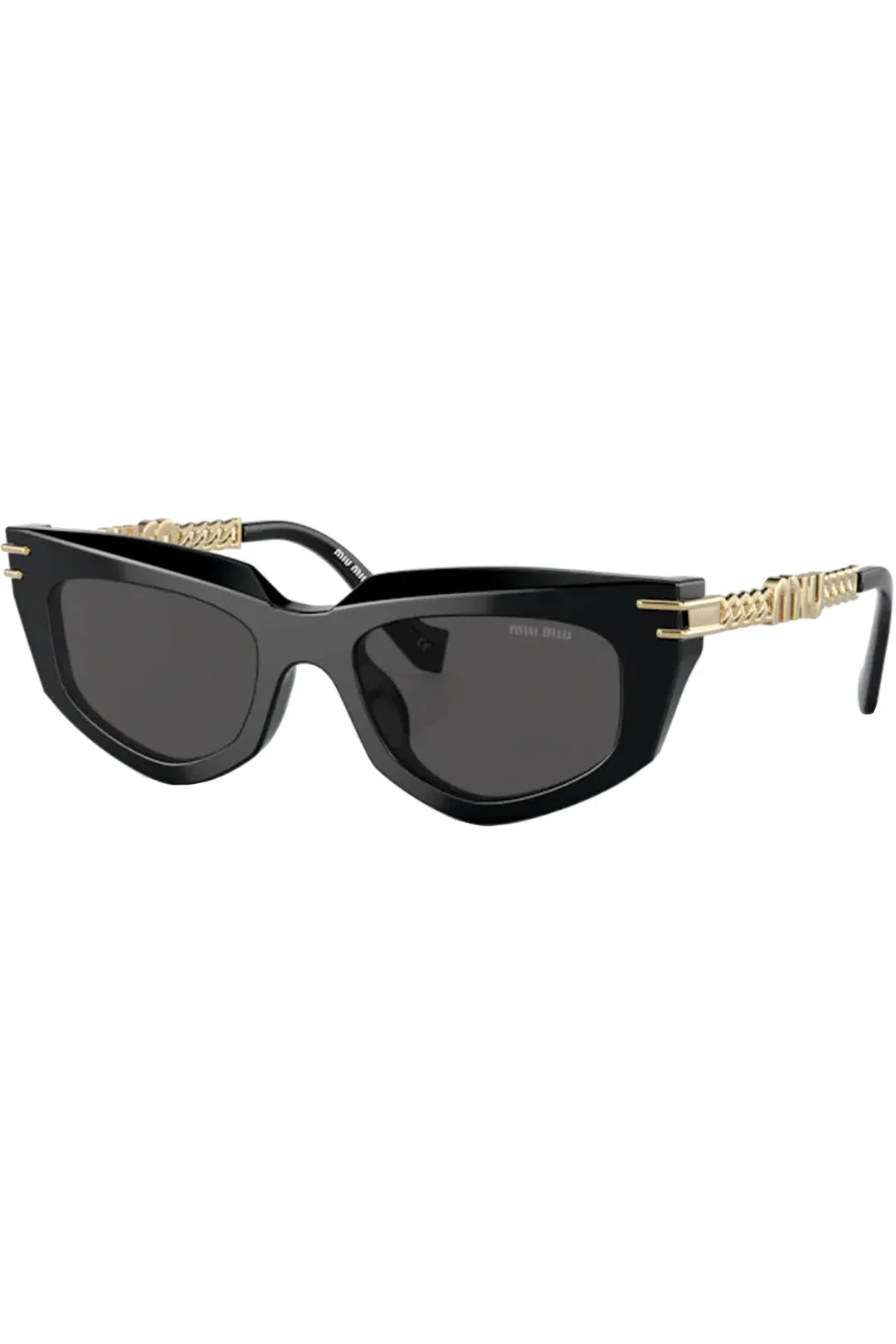 Cat-Eye Metal-Temple Sunglasses