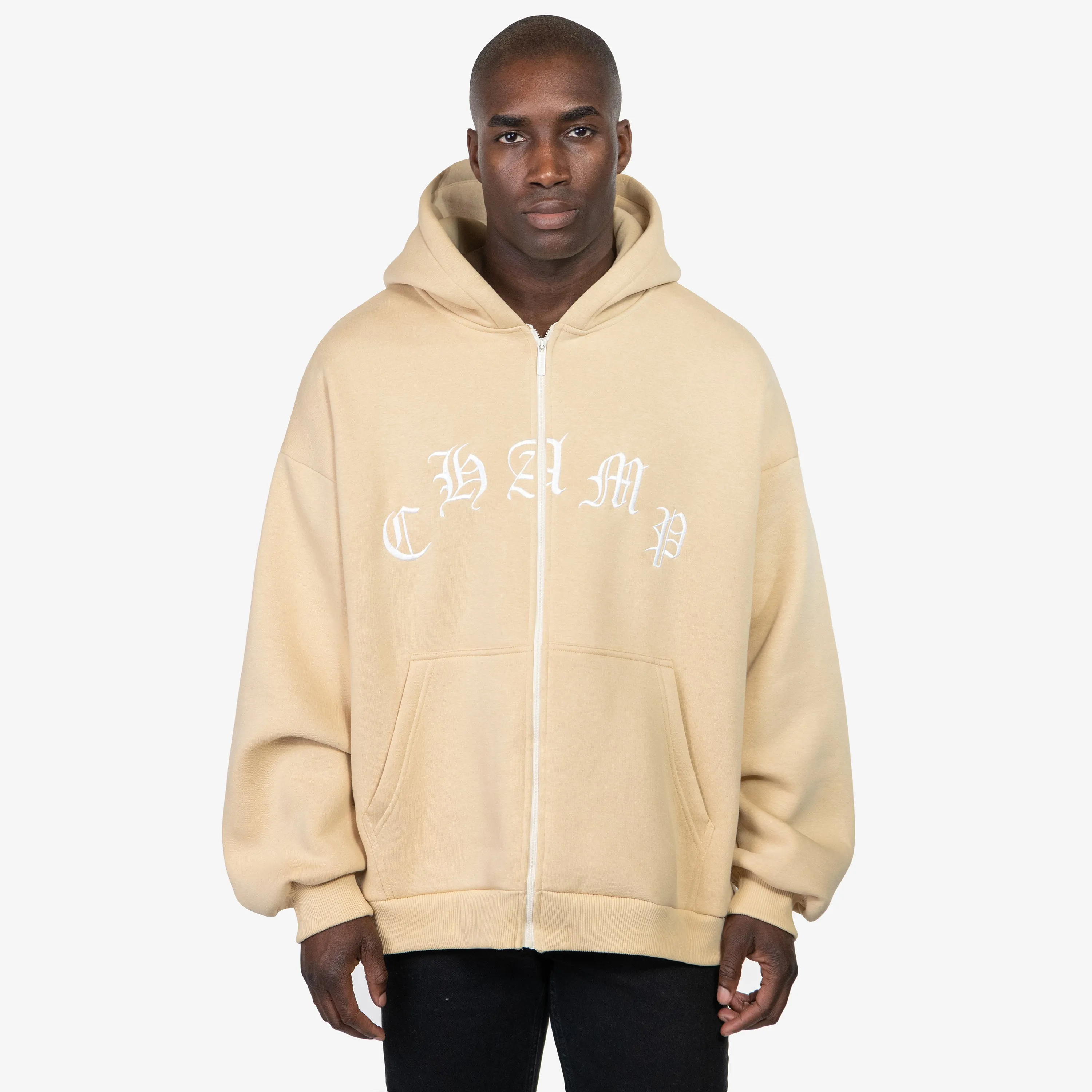 CHAMP ZIP-HOODIE BEIGE