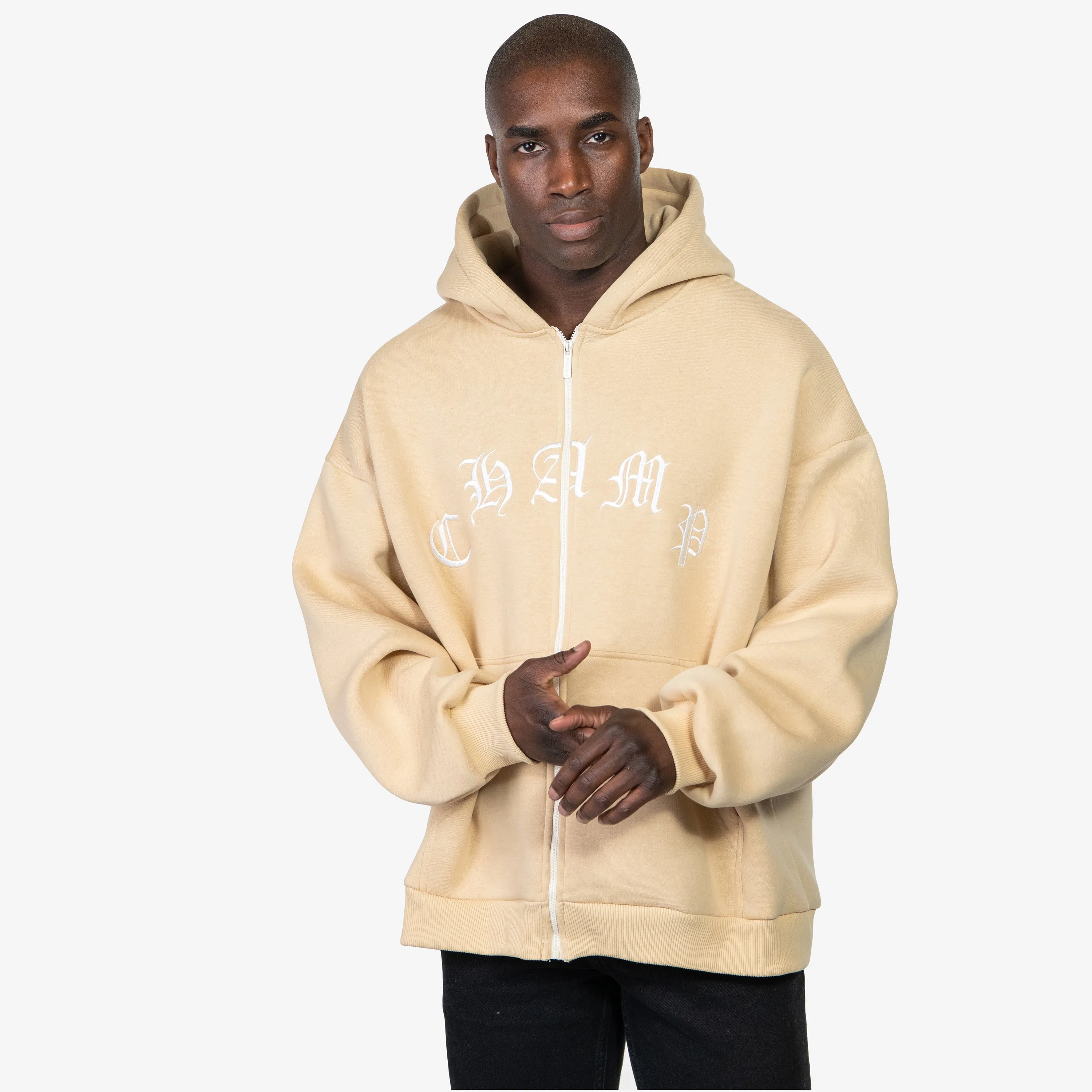 CHAMP ZIP-HOODIE BEIGE