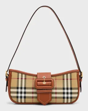 Check Buckle Shoulder Bag