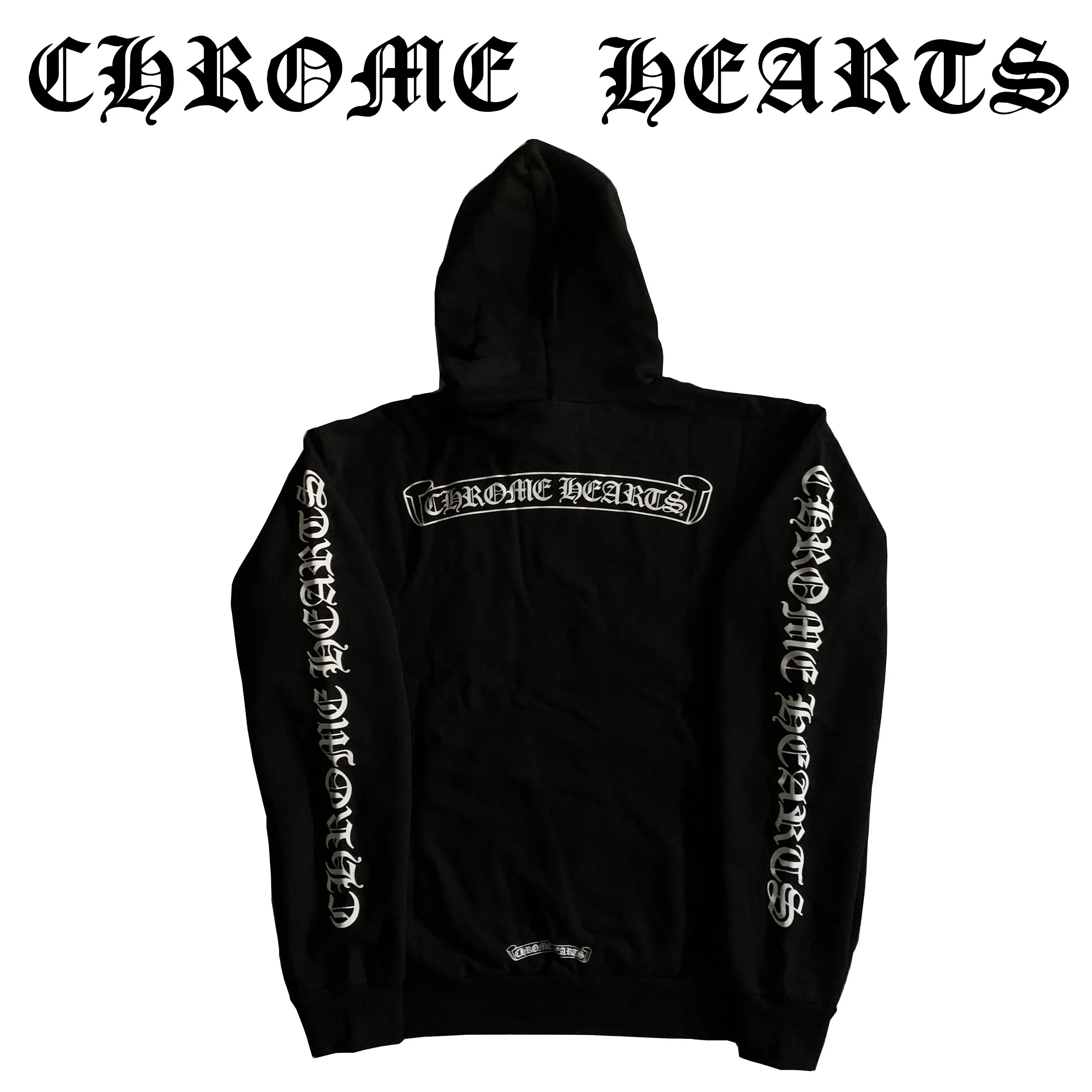 CHROME HEARTS  |CH Scroll Label Pullover Hoodie