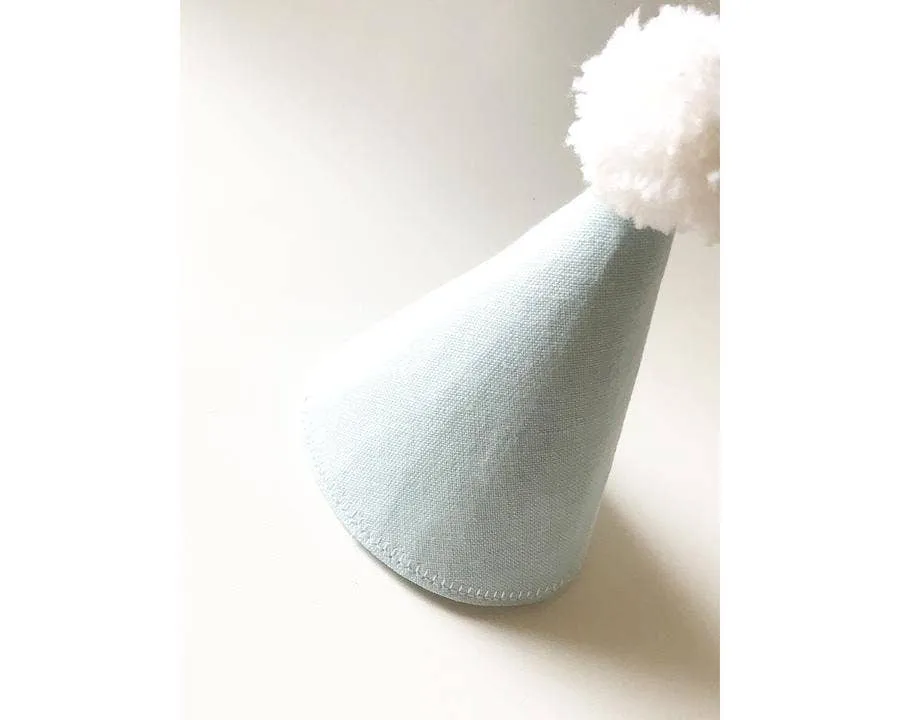 Classic Pom Hat Blue and White