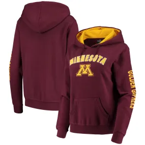 Colosseum Minnesota Golden Gophers Women's Maroon Loud and Proud Pullover Hoodie