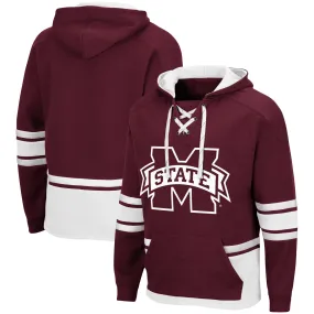 Colosseum Mississippi State Bulldogs Maroon Lace Up 3.0 Pullover Hoodie