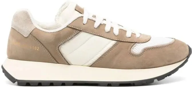 Common Projects panelled suede sneakers Neutrals