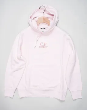 C.P. Company Diagonal Fleece Hoodie / Heavenly Pink