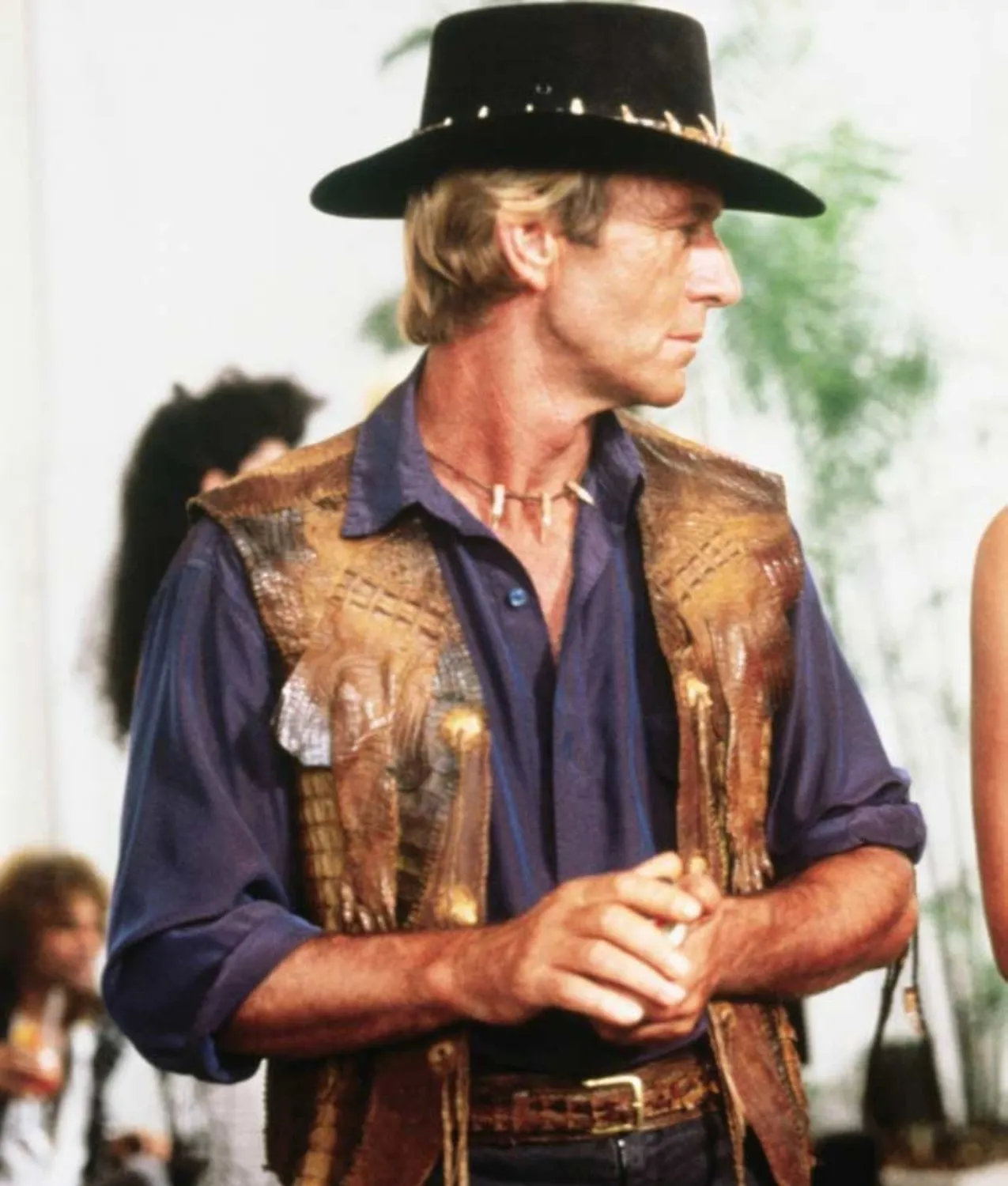 Crocodile Dundee Paul Hogan Leather Vest | Abbraci