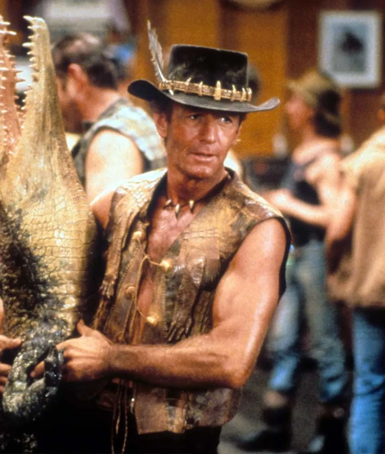 Crocodile Dundee Paul Hogan Leather Vest | Abbraci