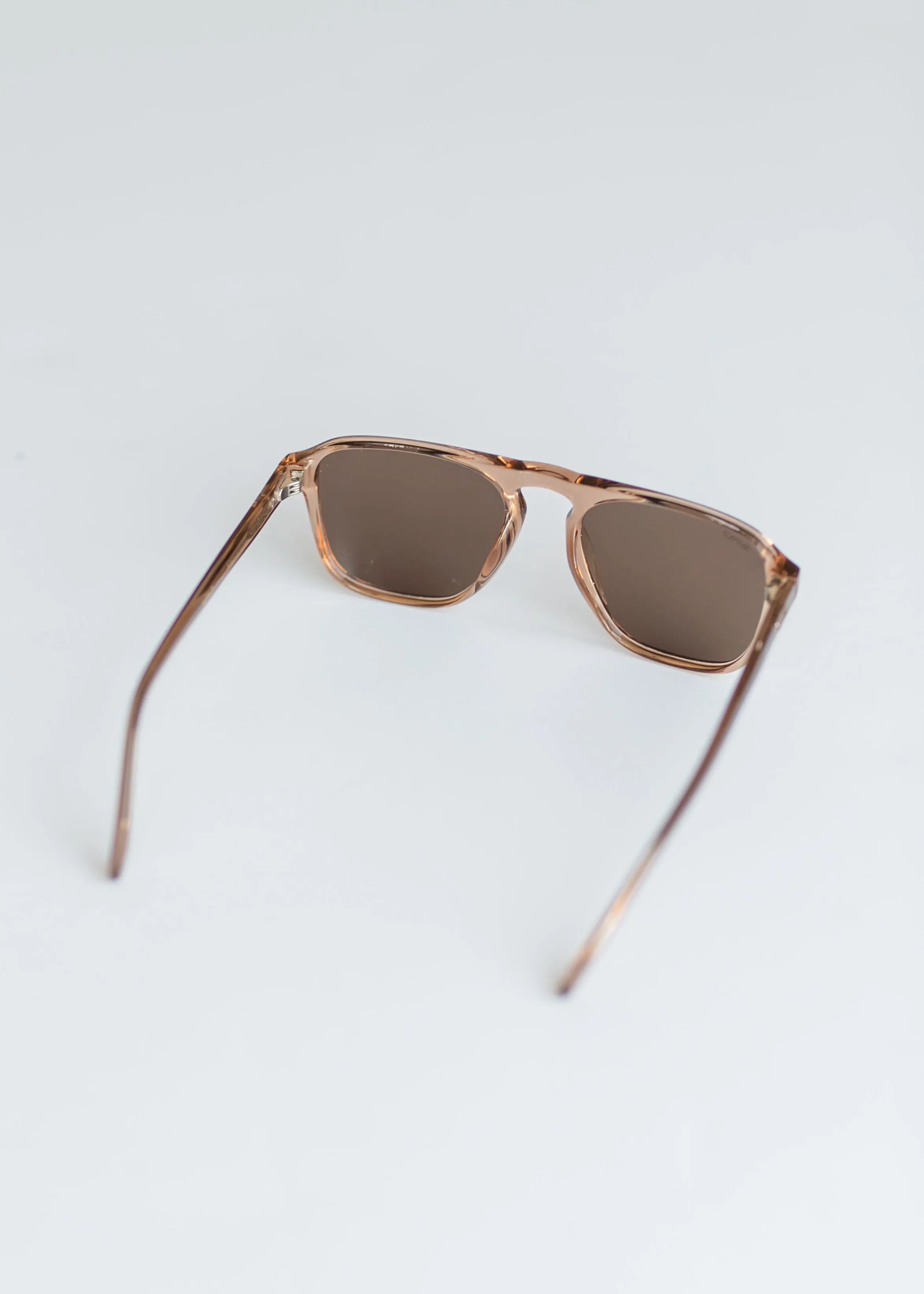 Crystal Brown Aviator Sunglasses