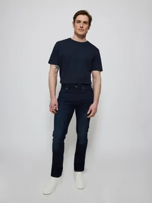 Dark Wash Faded Skinny Freefit Jeans | Men | George at ASDA