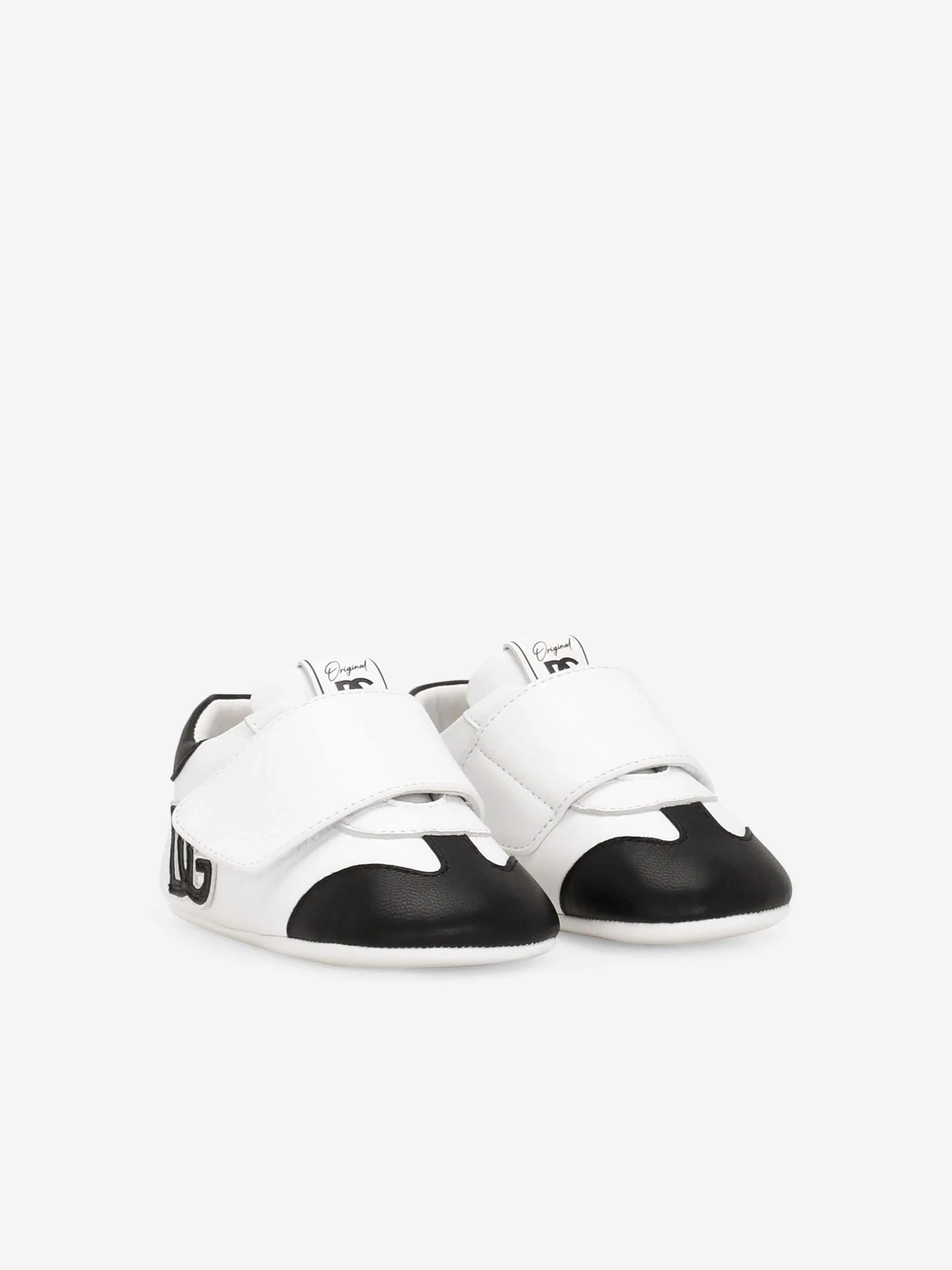 Dolce & Gabbana Baby Boys Leather Pre-Walker Trainers in White