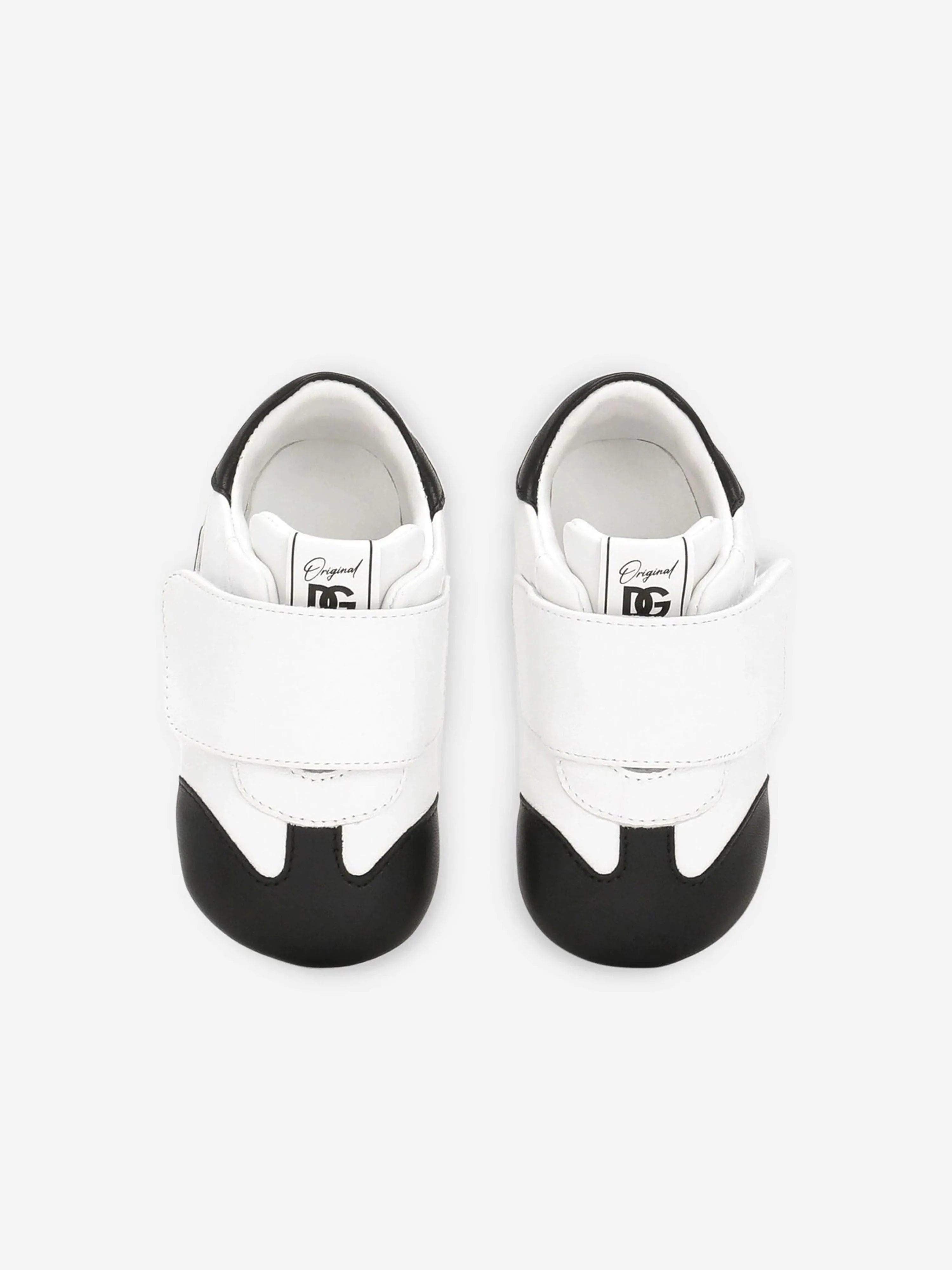 Dolce & Gabbana Baby Boys Leather Pre-Walker Trainers in White