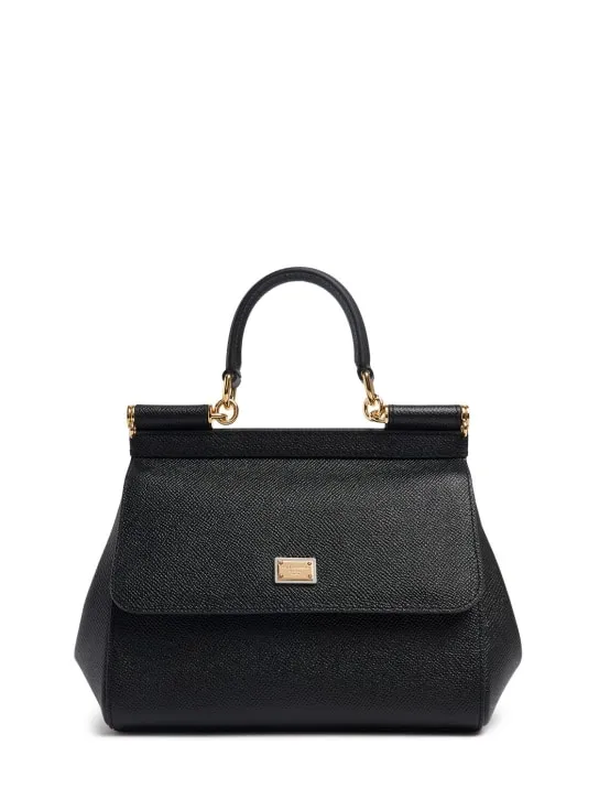 Dolce&Gabbana   Medium Sicily Dauphine leather bag 