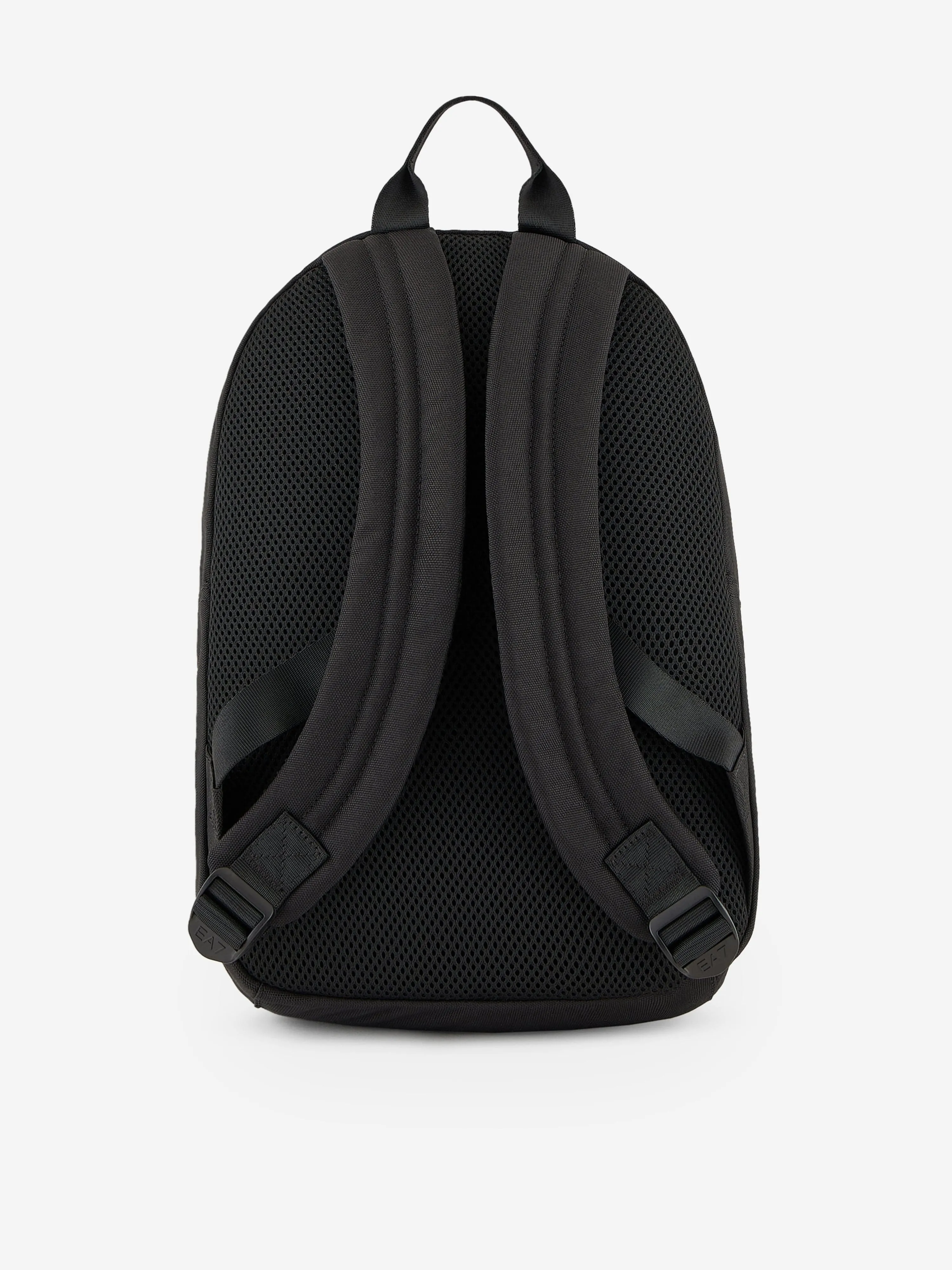 EA7 Emporio Armani Kids Gold Logo Backpack in Black (33cm)