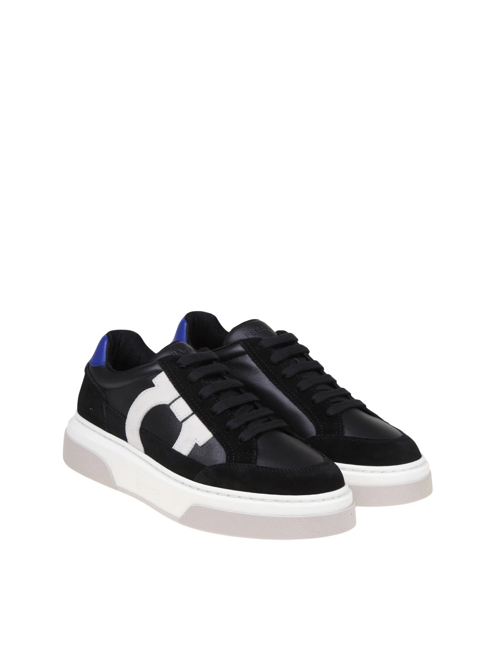 FERRAGAMO LOW GANCINI SNEAKERS IN MESH